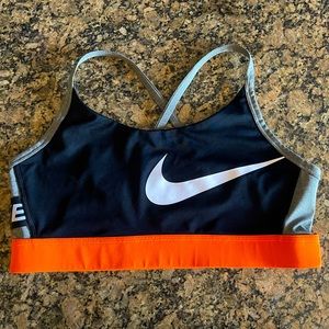 Women's Nike Indy Sports Bra Size XL Blk/Orange